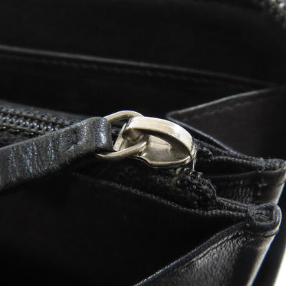 CHANEL COCO Mark Long wallet (with coin pocket) Grained Calfskin Skin Ladies [Used]