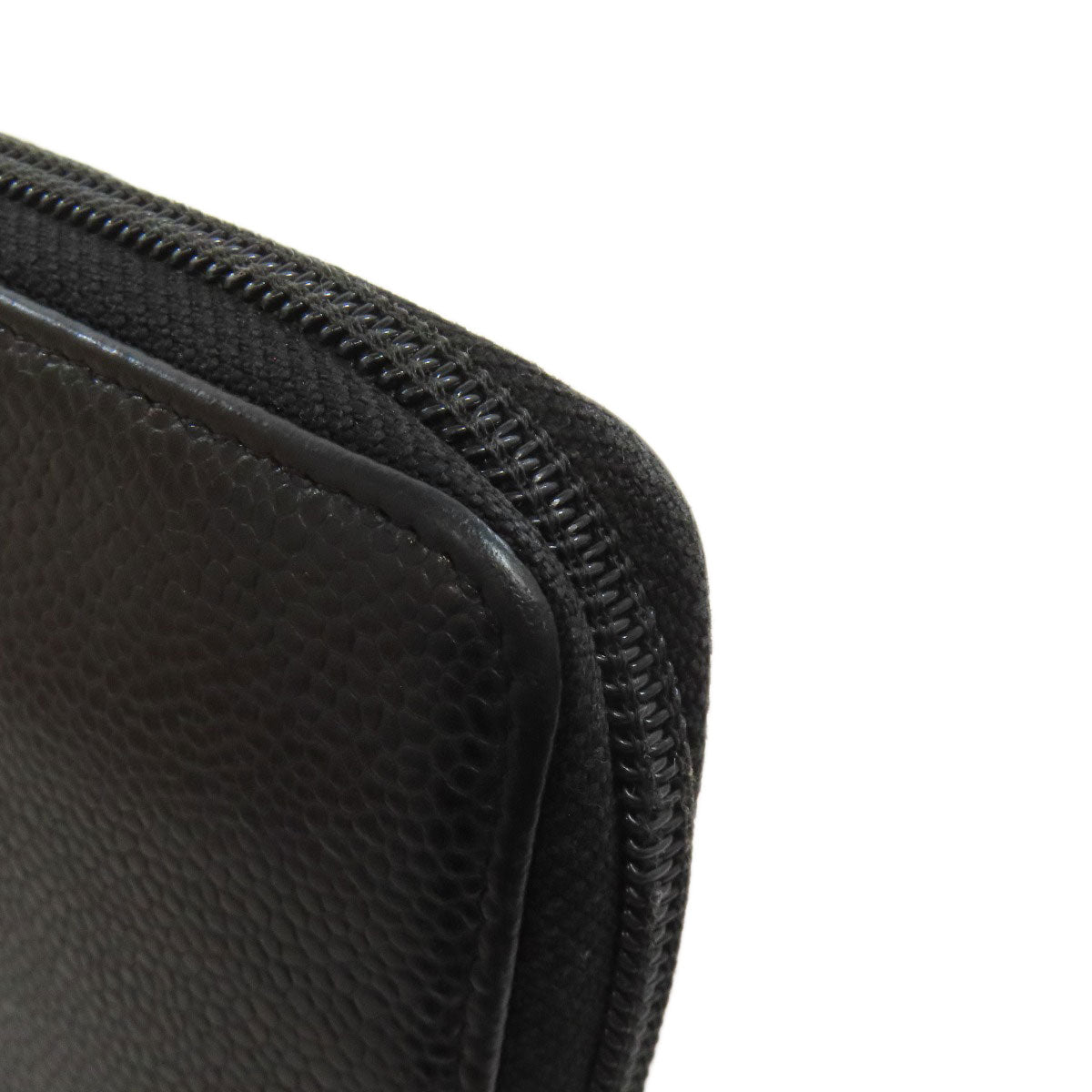 CHANEL COCO Mark Long wallet (with coin pocket) Grained Calfskin Skin Ladies [Used]