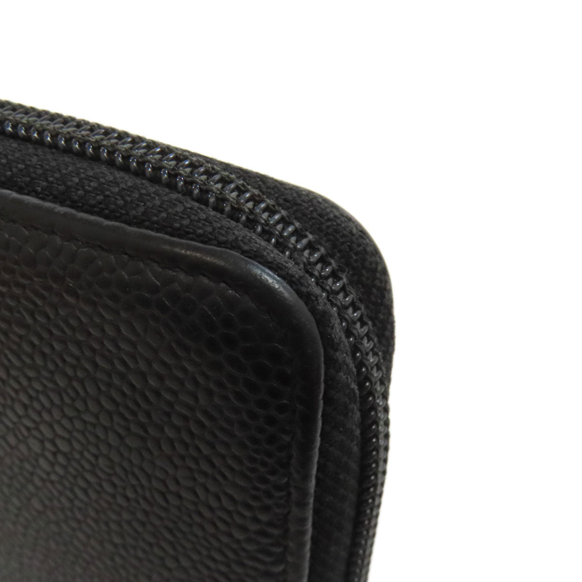 CHANEL COCO Mark Long wallet (with coin pocket) Grained Calfskin Skin Ladies [Used]