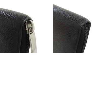 CHANEL COCO Mark Long wallet (with coin pocket) Grained Calfskin Skin Ladies [Used]