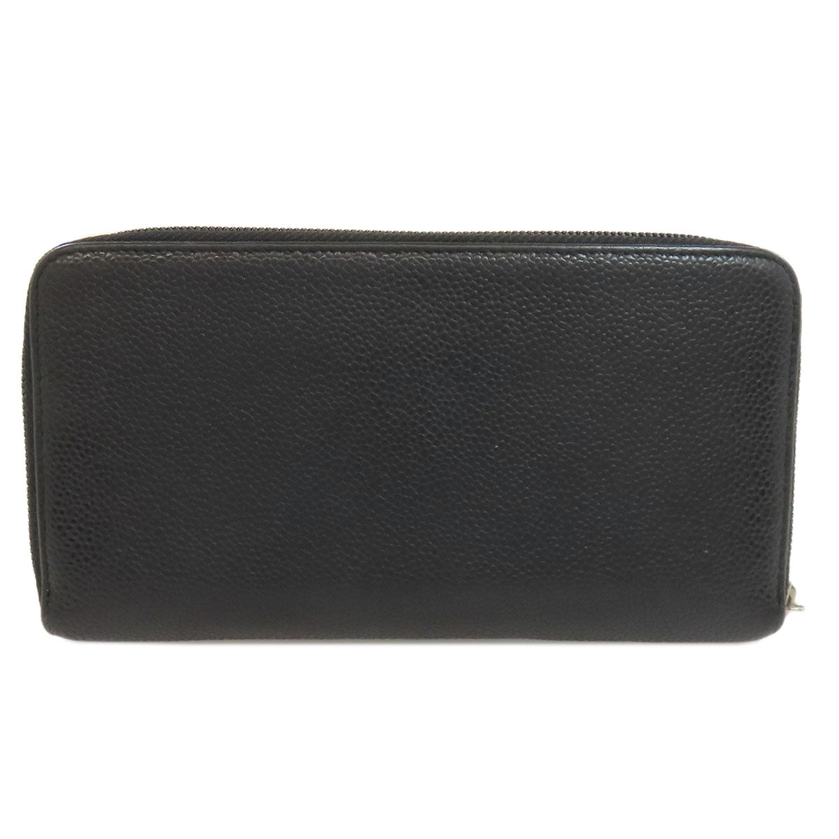 CHANEL COCO Mark Long wallet (with coin pocket) Grained Calfskin Skin Ladies [Used]