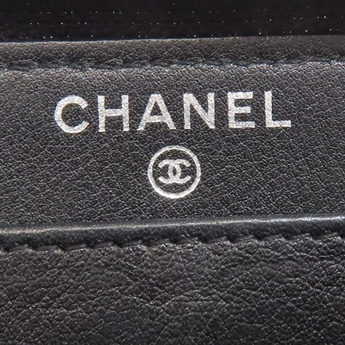 CHANEL COCO Mark Long wallet (with coin pocket) Grained Calfskin Skin Ladies [Used]