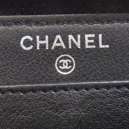 CHANEL COCO Mark Long wallet (with coin pocket) Grained Calfskin Skin Ladies [Used]