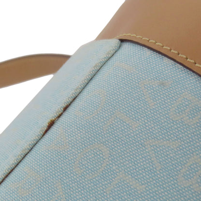 BVLGARI Drum Bag Logomania Handbag Canvas LeatherLadies [Used]