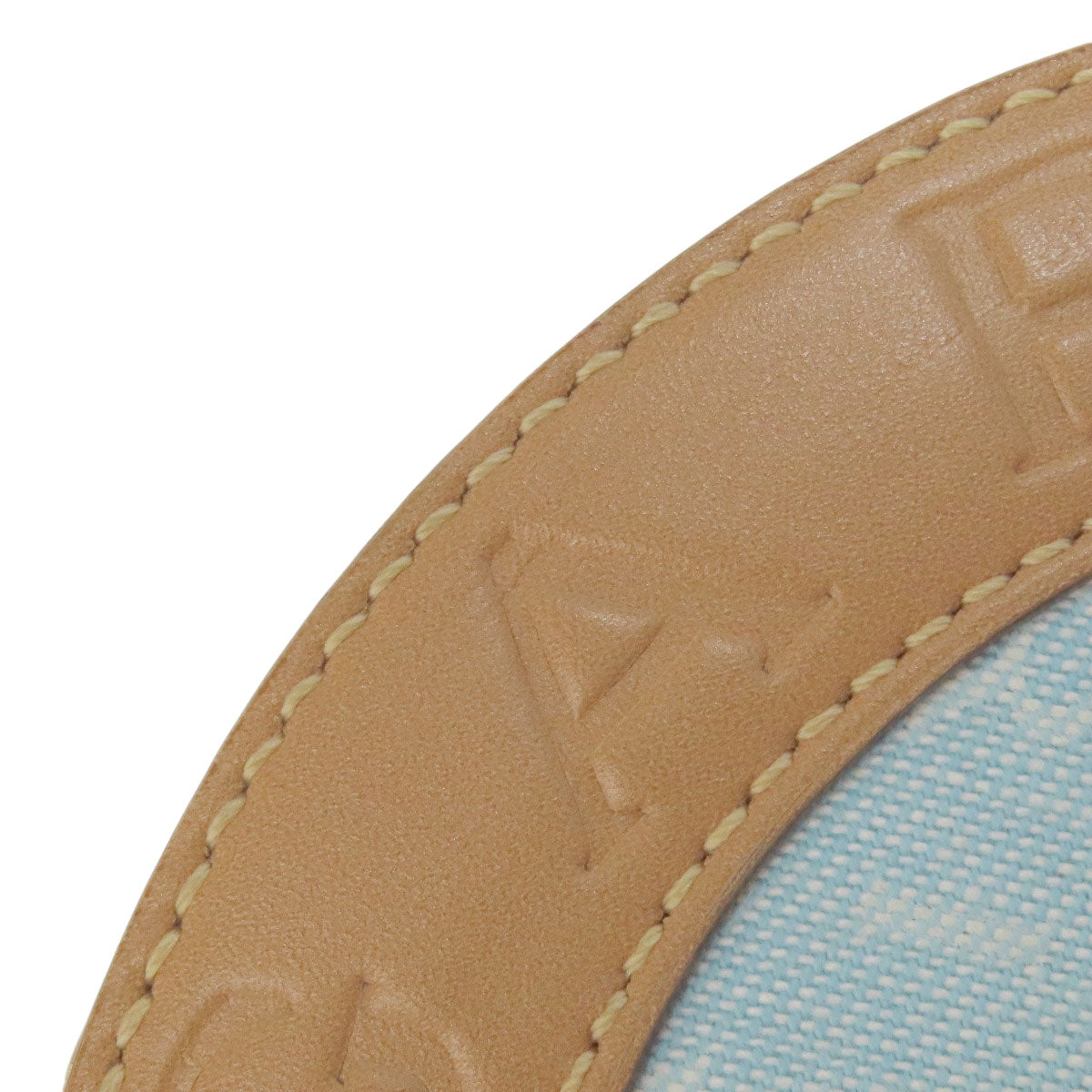 BVLGARI Drum Bag Logomania Handbag Canvas LeatherLadies [Used]