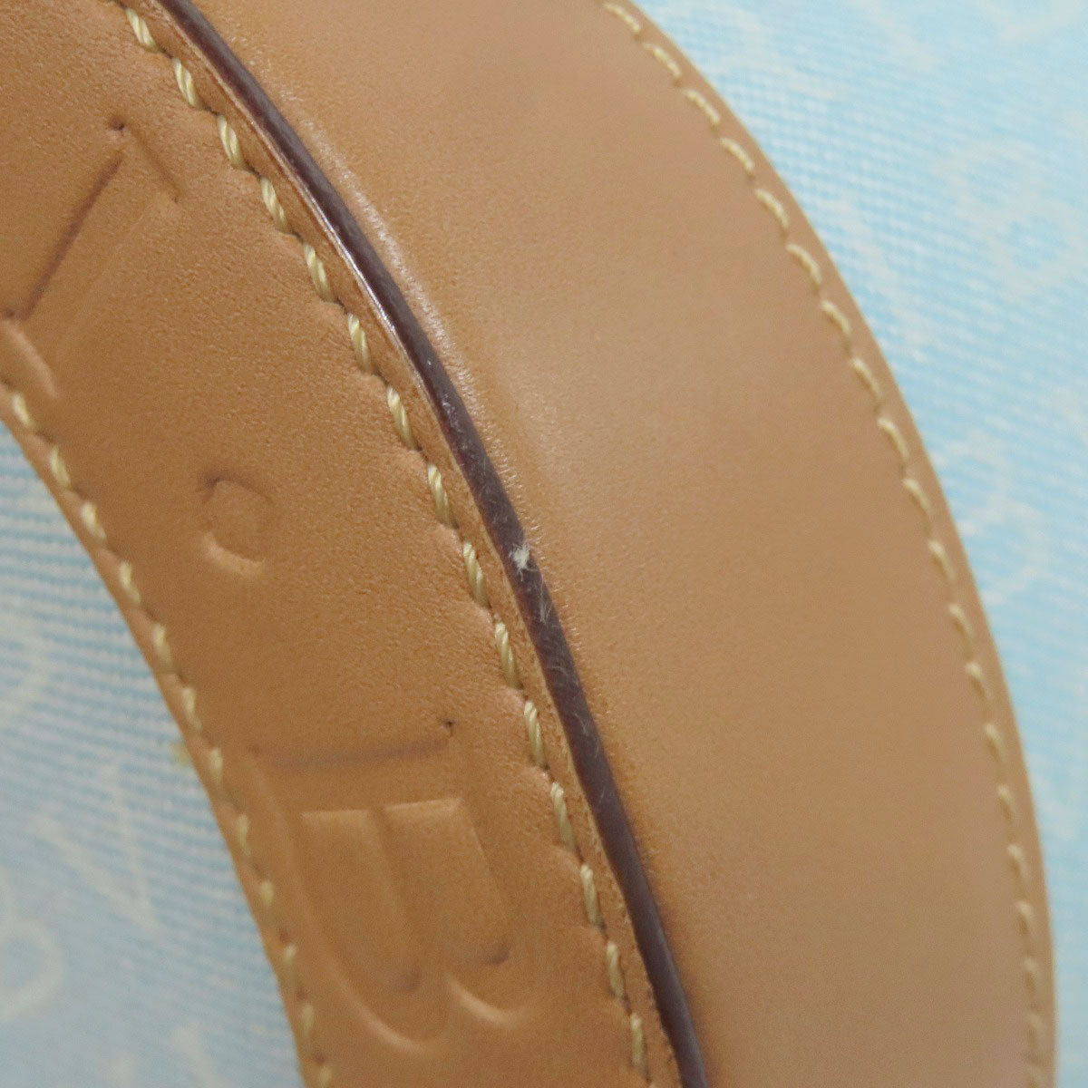 BVLGARI Drum Bag Logomania Handbag Canvas LeatherLadies [Used]