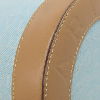 BVLGARI Drum Bag Logomania Handbag Canvas LeatherLadies [Used]