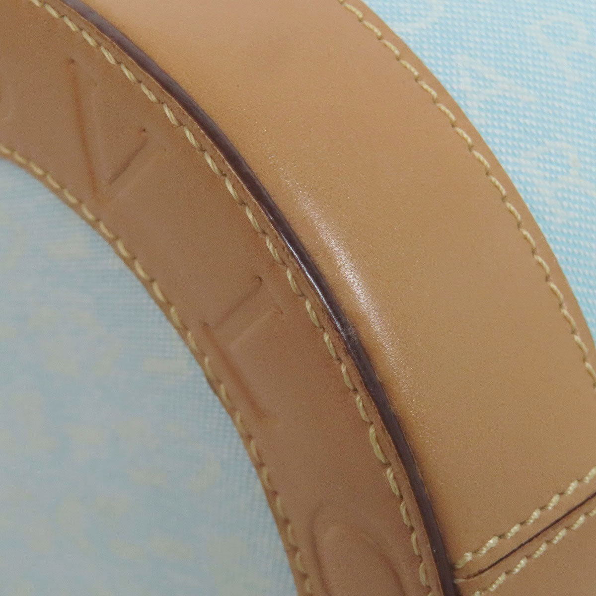 BVLGARI Drum Bag Logomania Handbag Canvas LeatherLadies [Used]