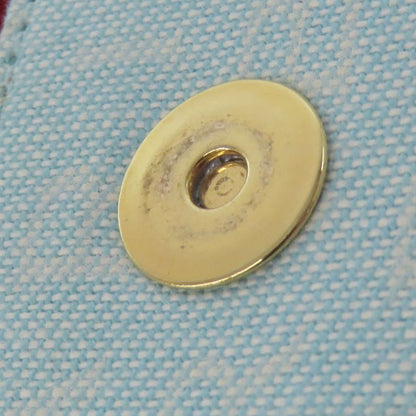 BVLGARI Drum Bag Logomania Handbag Canvas LeatherLadies [Used]