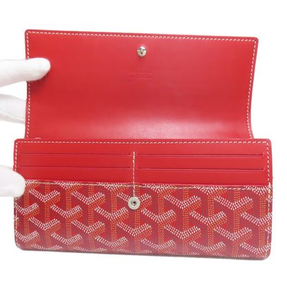 GOYARD Varenne Long wallet (with coin pocket) Coating canvas Ladies [Used]
