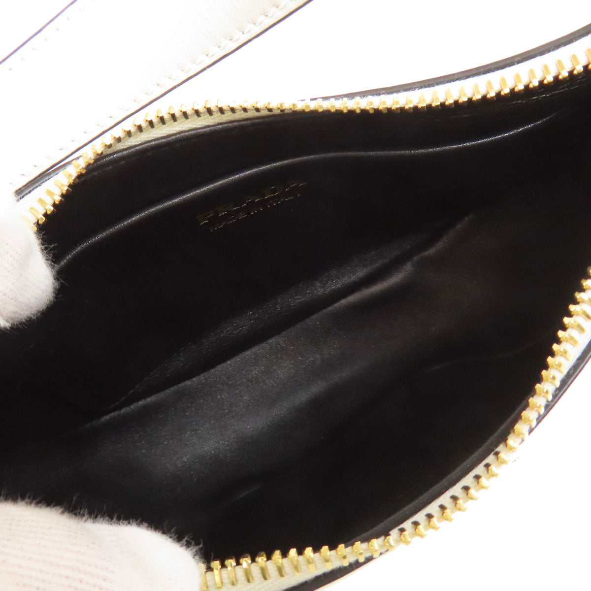 PRADA Logo Hardware 2WAY Handbag Calf Ladies [Used]