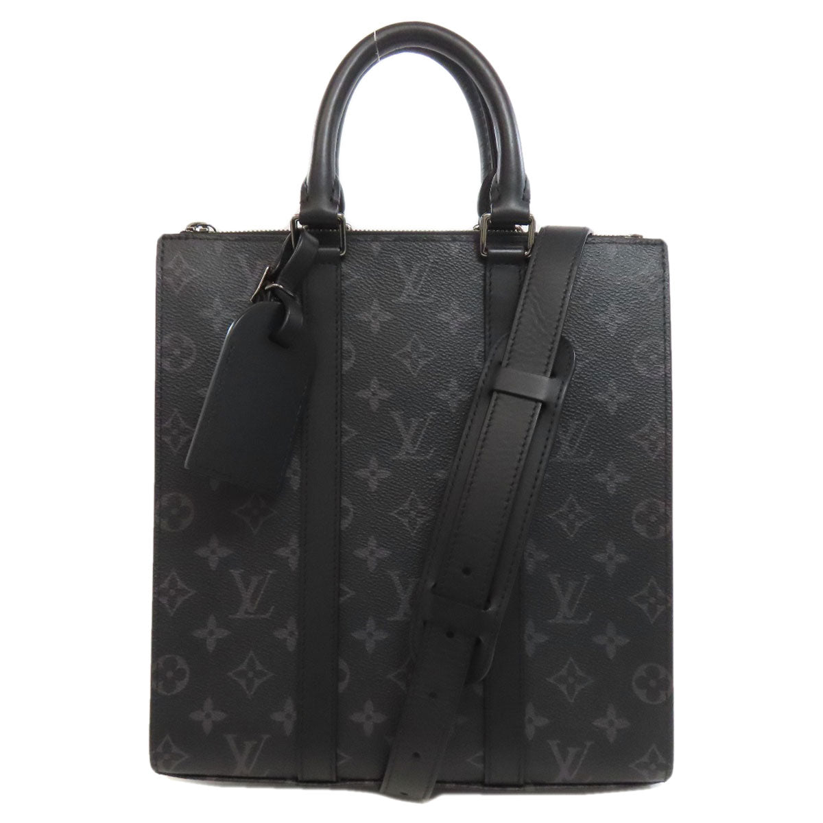 LOUIS VUITTON M46452 Sac Plat Handbag Monogram Eclipse Ladies [Used]