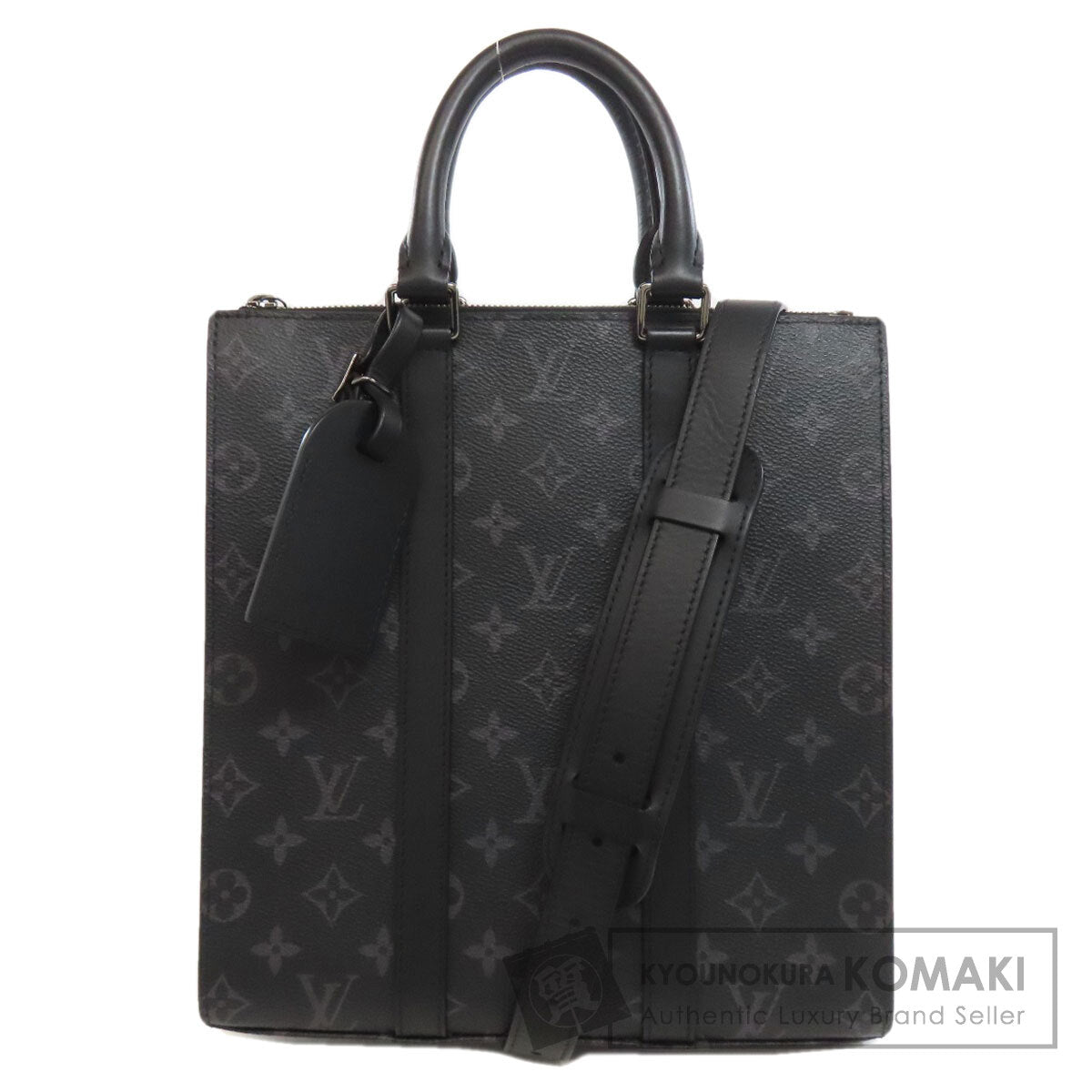 LOUIS VUITTON M46452 Sac Plat Handbag Monogram Eclipse Ladies [Used]