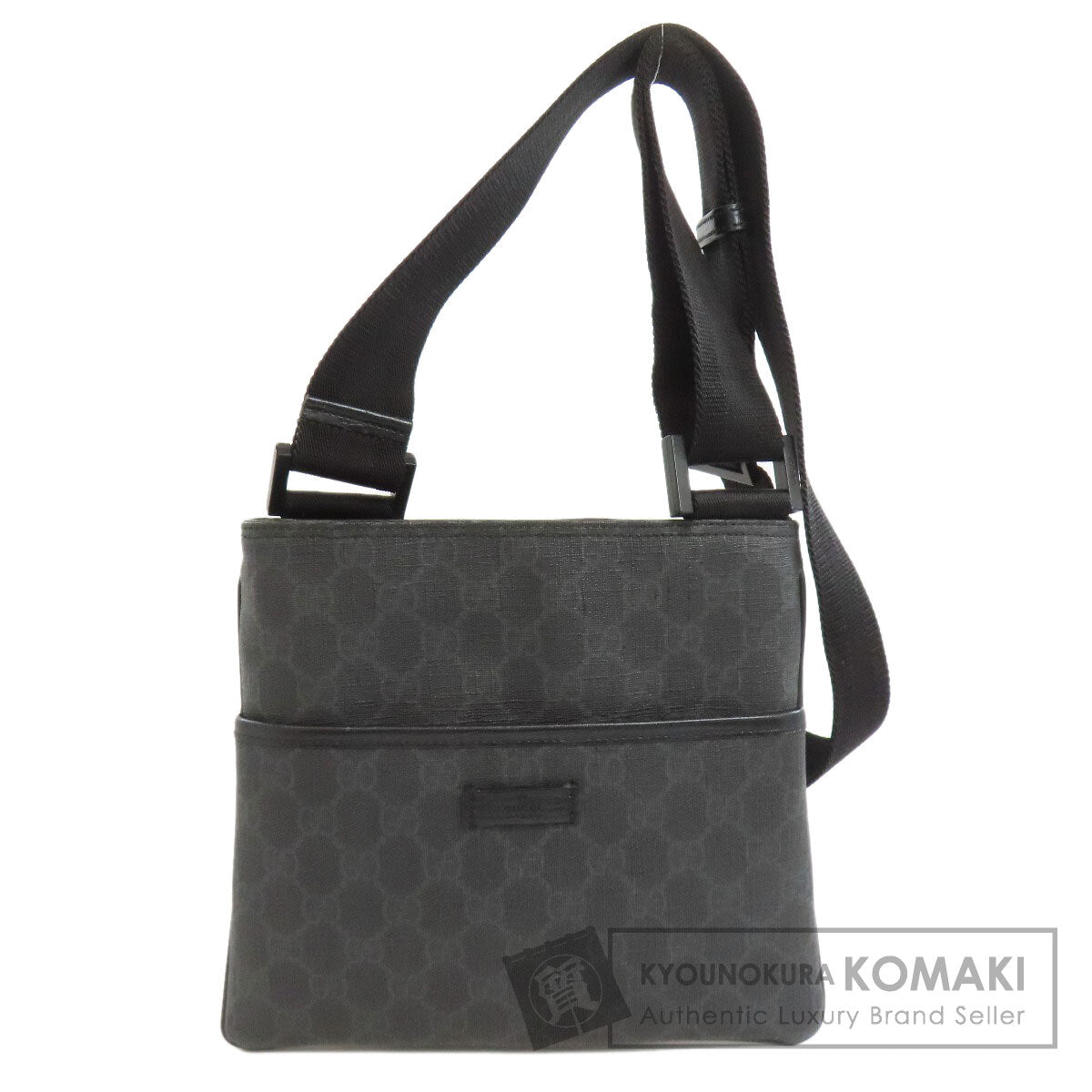 GUCCI 162905 Long Shoulder GG Supreme Shoulder Bag PVC Ladies [Used]