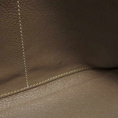 HERMES Kelly 28, Inner Stitch, Etoupe, Gold Hardware Handbag Taurillon Clemence Ladies [Used]