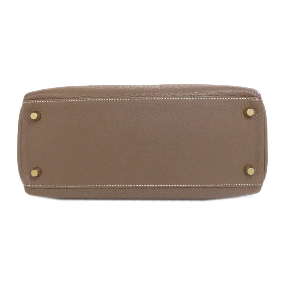 HERMES Kelly 28, Inner Stitch, Etoupe, Gold Hardware Handbag Taurillon Clemence Ladies [Used]