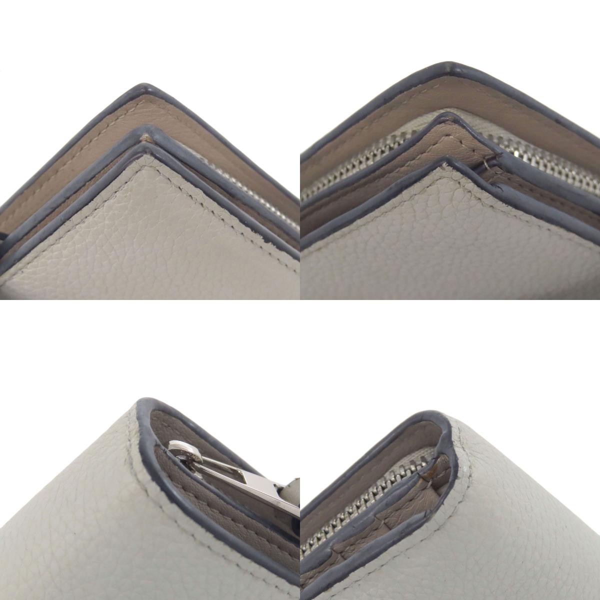 LOEWE Compact zip wallet Bifold Wallet with Coin Pocket Calf Ladies [Used]