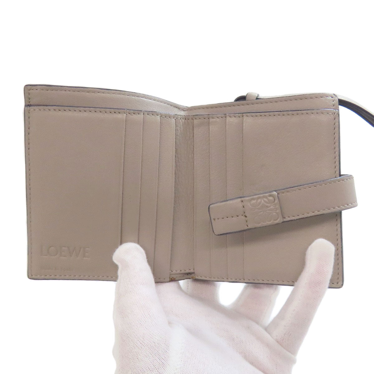 LOEWE Compact zip wallet Bifold Wallet with Coin Pocket Calf Ladies [Used]