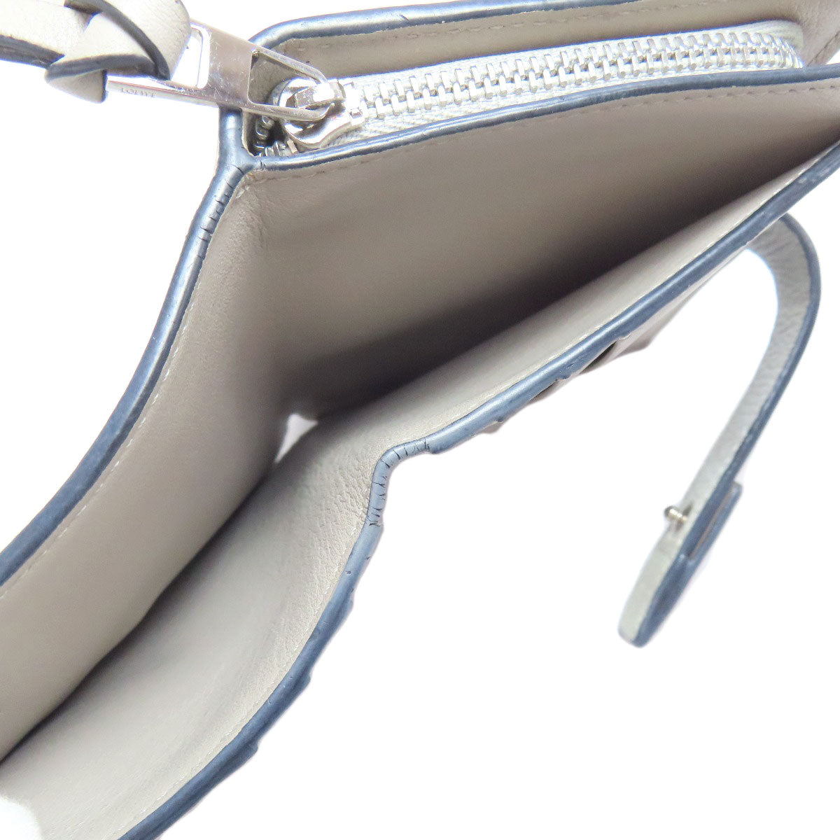 LOEWE Compact zip wallet Bifold Wallet with Coin Pocket Calf Ladies [Used]