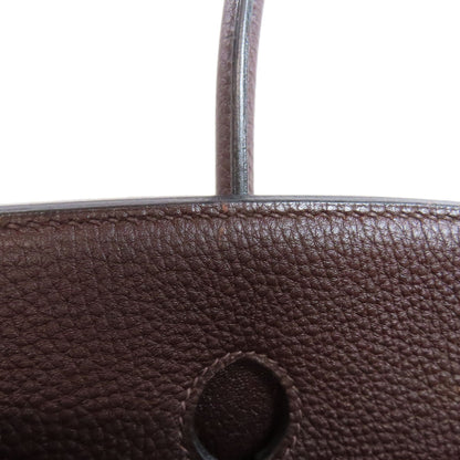 HERMES Birkin 35 SilverHardware Handbag Taurillon Clemence Ladies [Used]