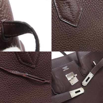 HERMES Birkin 35 SilverHardware Handbag Taurillon Clemence Ladies [Used]