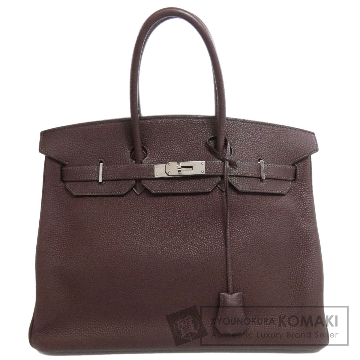 HERMES Birkin 35 SilverHardware Handbag Taurillon Clemence Ladies [Used]