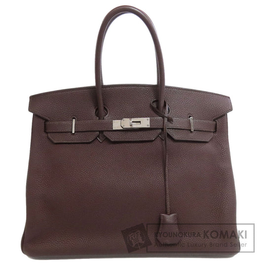 HERMES Birkin 35 SilverHardware Handbag Taurillon Clemence Ladies [Used]