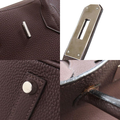 HERMES Birkin 35 SilverHardware Handbag Taurillon Clemence Ladies [Used]