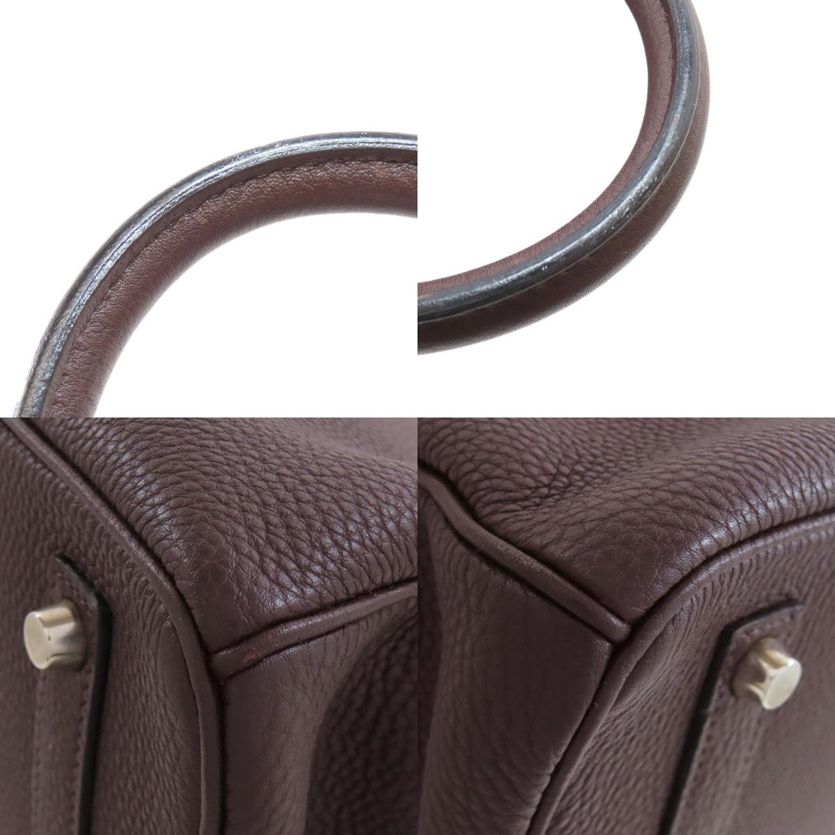 HERMES Birkin 35 SilverHardware Handbag Taurillon Clemence Ladies [Used]