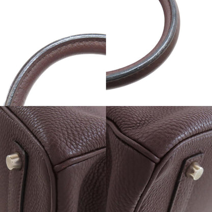 HERMES Birkin 35 SilverHardware Handbag Taurillon Clemence Ladies [Used]