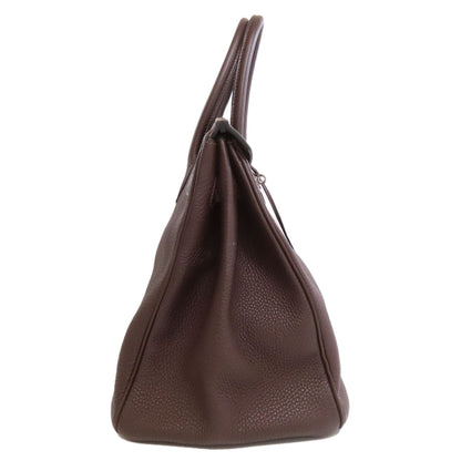 HERMES Birkin 35 SilverHardware Handbag Taurillon Clemence Ladies [Used]