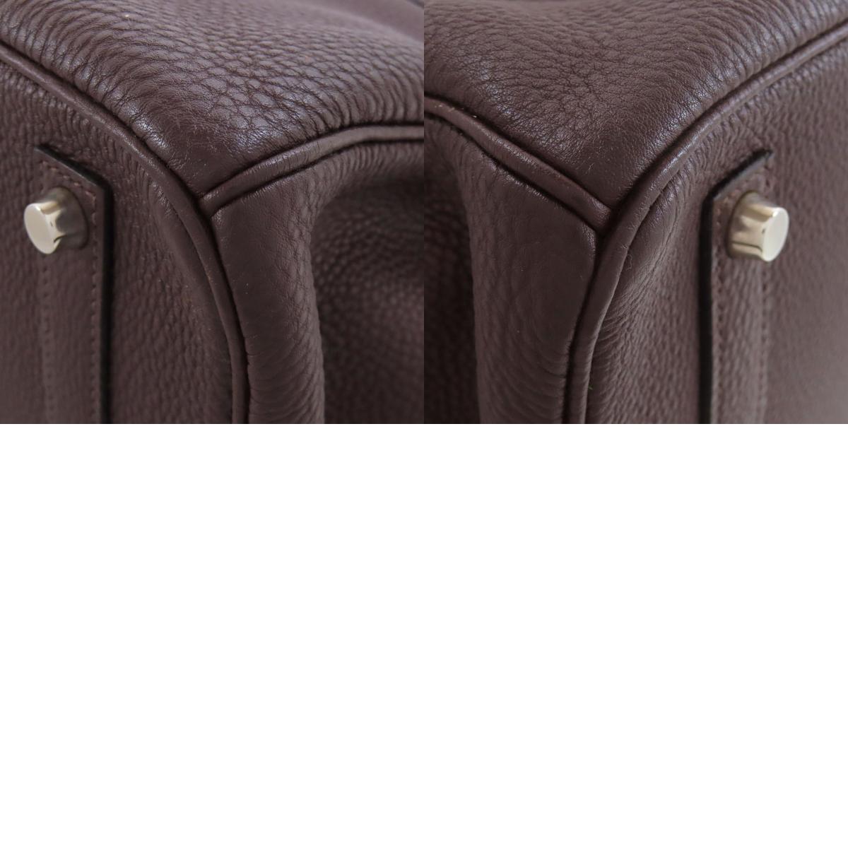 HERMES Birkin 35 SilverHardware Handbag Taurillon Clemence Ladies [Used]