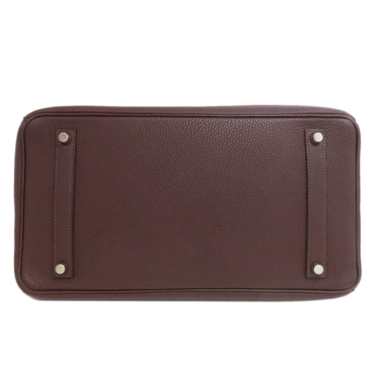 HERMES Birkin 35 SilverHardware Handbag Taurillon Clemence Ladies [Used]