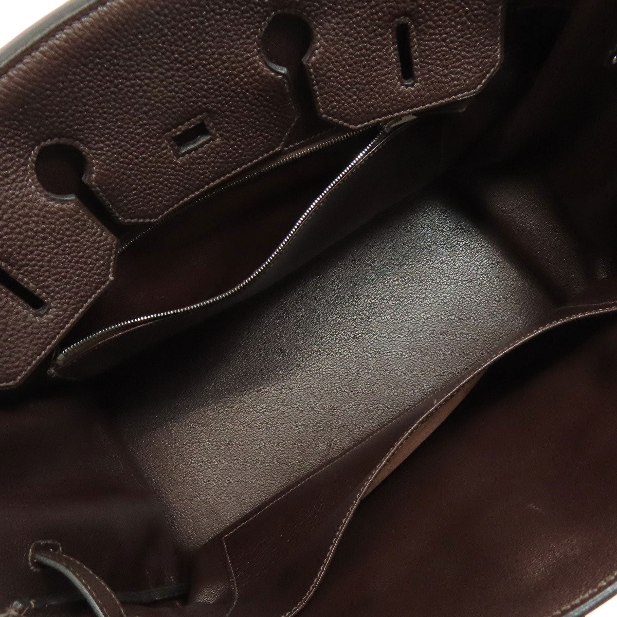 HERMES Birkin 35 SilverHardware Handbag Taurillon Clemence Ladies [Used]