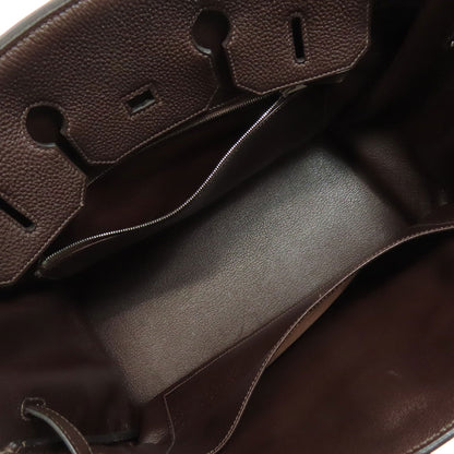 HERMES Birkin 35 SilverHardware Handbag Taurillon Clemence Ladies [Used]