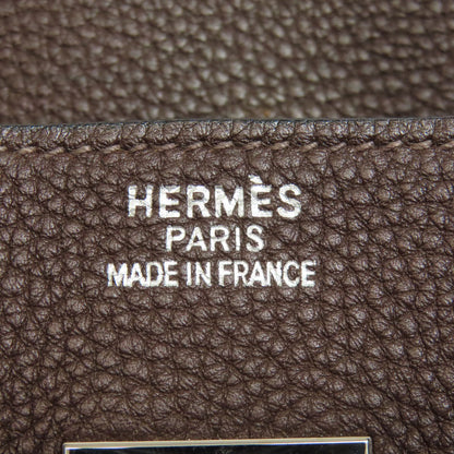 HERMES Birkin 35 SilverHardware Handbag Taurillon Clemence Ladies [Used]