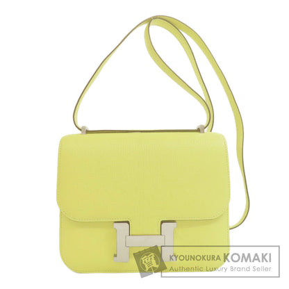 HERMES Constance Jaune Bourgeon 3 Mini SilverHardware Shoulder Bag Chevre Ladies [Used]