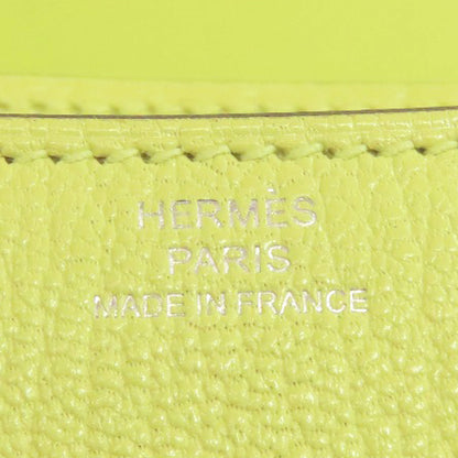 HERMES Constance Jaune Bourgeon 3 Mini SilverHardware Shoulder Bag Chevre Ladies [Used]
