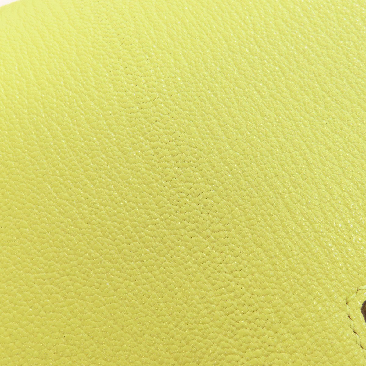 HERMES Constance Jaune Bourgeon 3 Mini SilverHardware Shoulder Bag Chevre Ladies [Used]