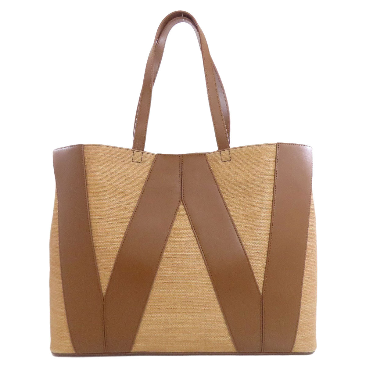 MAX MARA logo Tote Bag linen Ladies [Used]