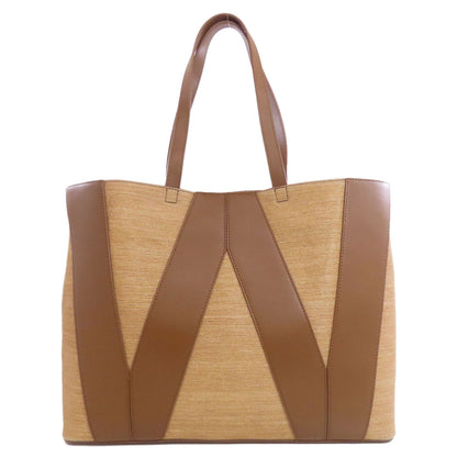 MAX MARA logo Tote Bag linen Ladies [Used]