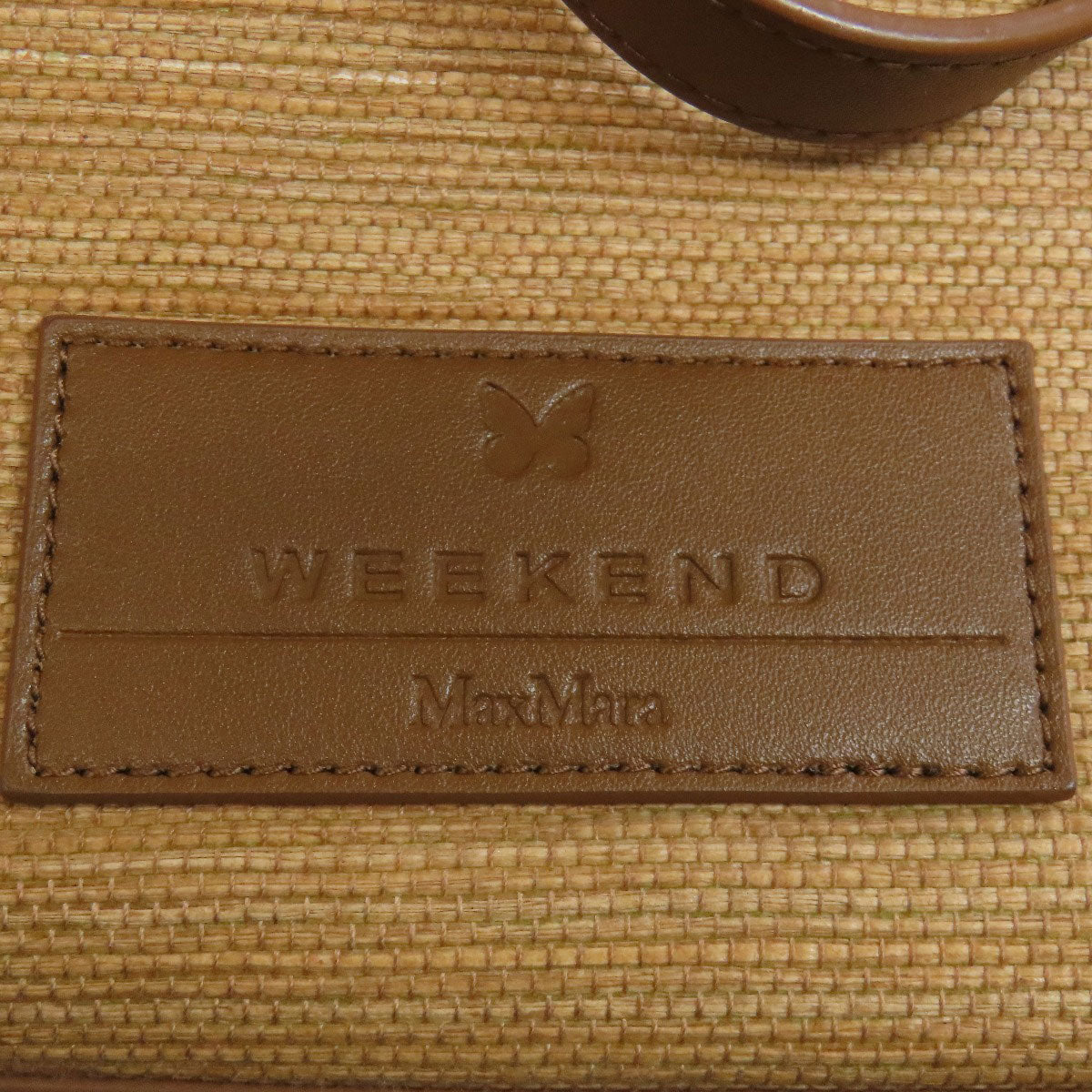 MAX MARA logo Tote Bag linen Ladies [Used]