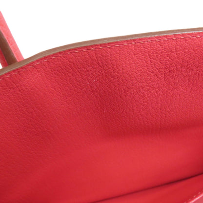 HERMES Birkin 30 Rose Jaipur Silver Hardware Handbag Taurillon Clemence Ladies [Used]