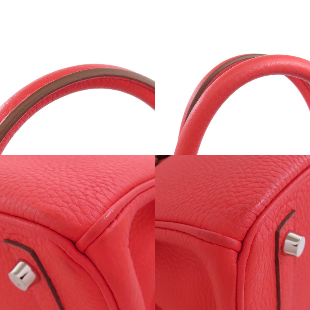 HERMES Birkin 30 Rose Jaipur Silver Hardware Handbag Taurillon Clemence Ladies [Used]