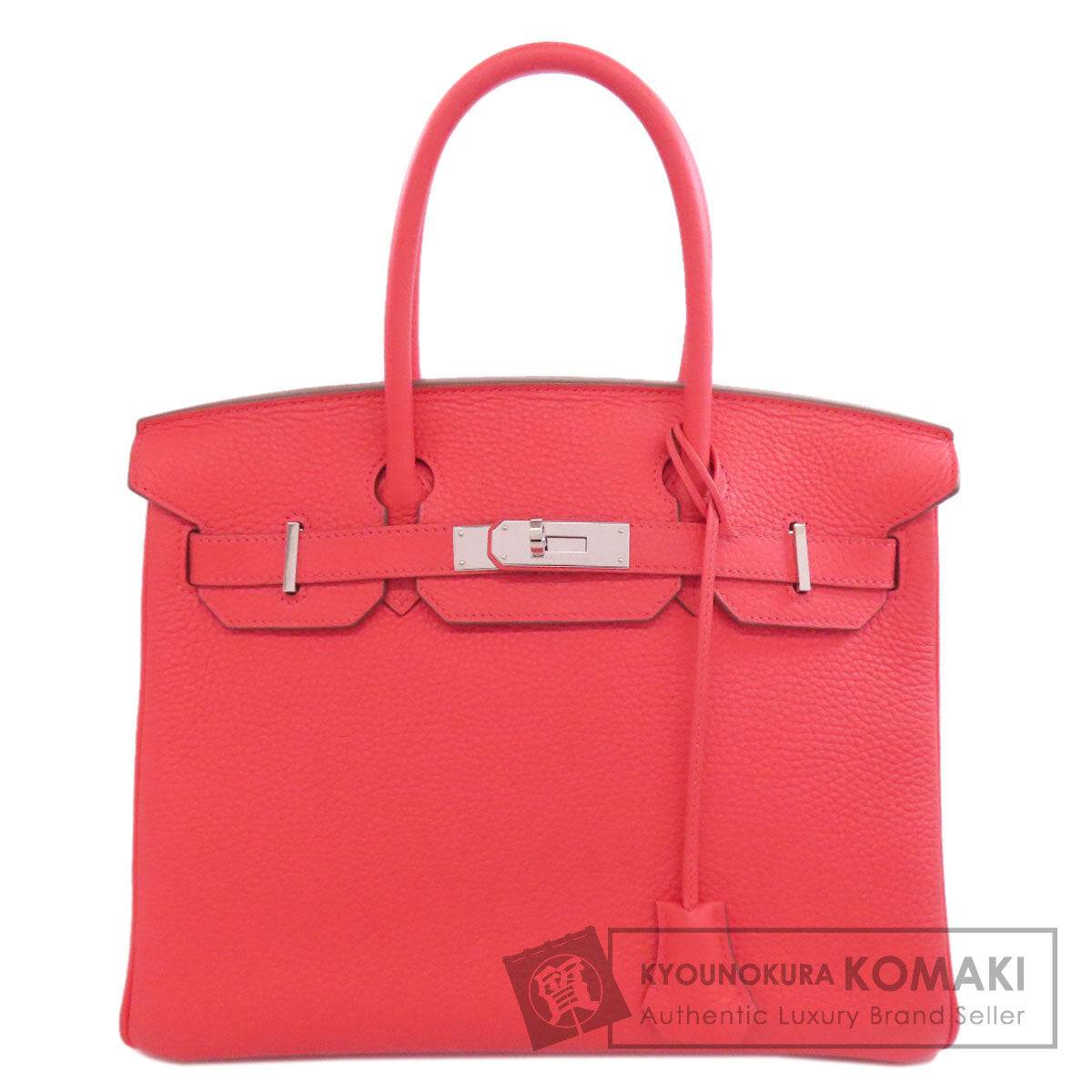 HERMES Birkin 30 Rose Jaipur Silver Hardware Handbag Taurillon Clemence Ladies [Used]