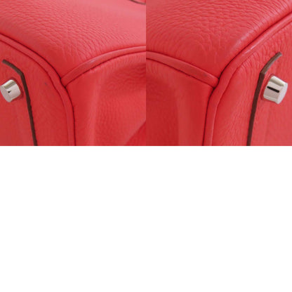 HERMES Birkin 30 Rose Jaipur Silver Hardware Handbag Taurillon Clemence Ladies [Used]