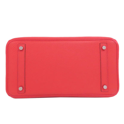 HERMES Birkin 30 Rose Jaipur Silver Hardware Handbag Taurillon Clemence Ladies [Used]