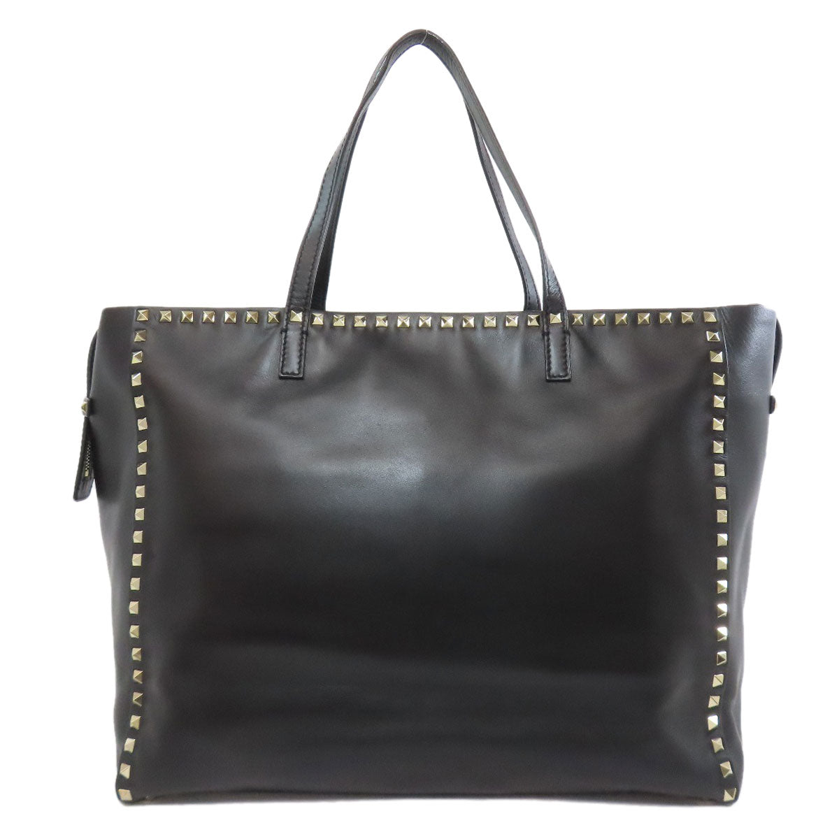 VALENTINO Rock studs Tote Bag Leather Ladies [Used]
