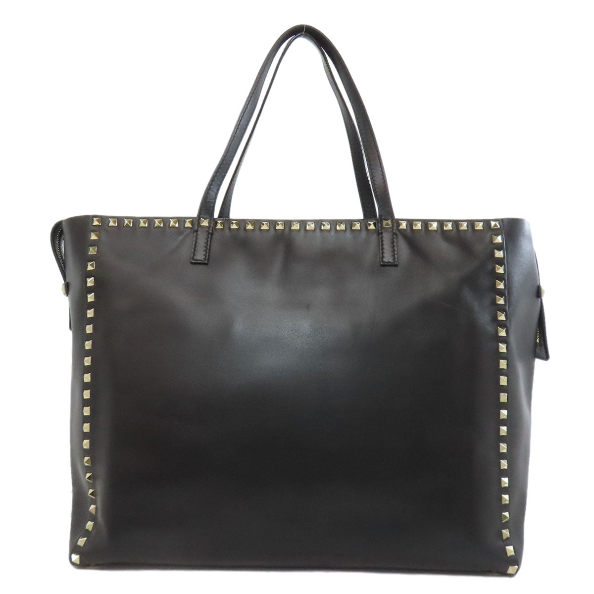 VALENTINO Rock studs Tote Bag Leather Ladies [Used]