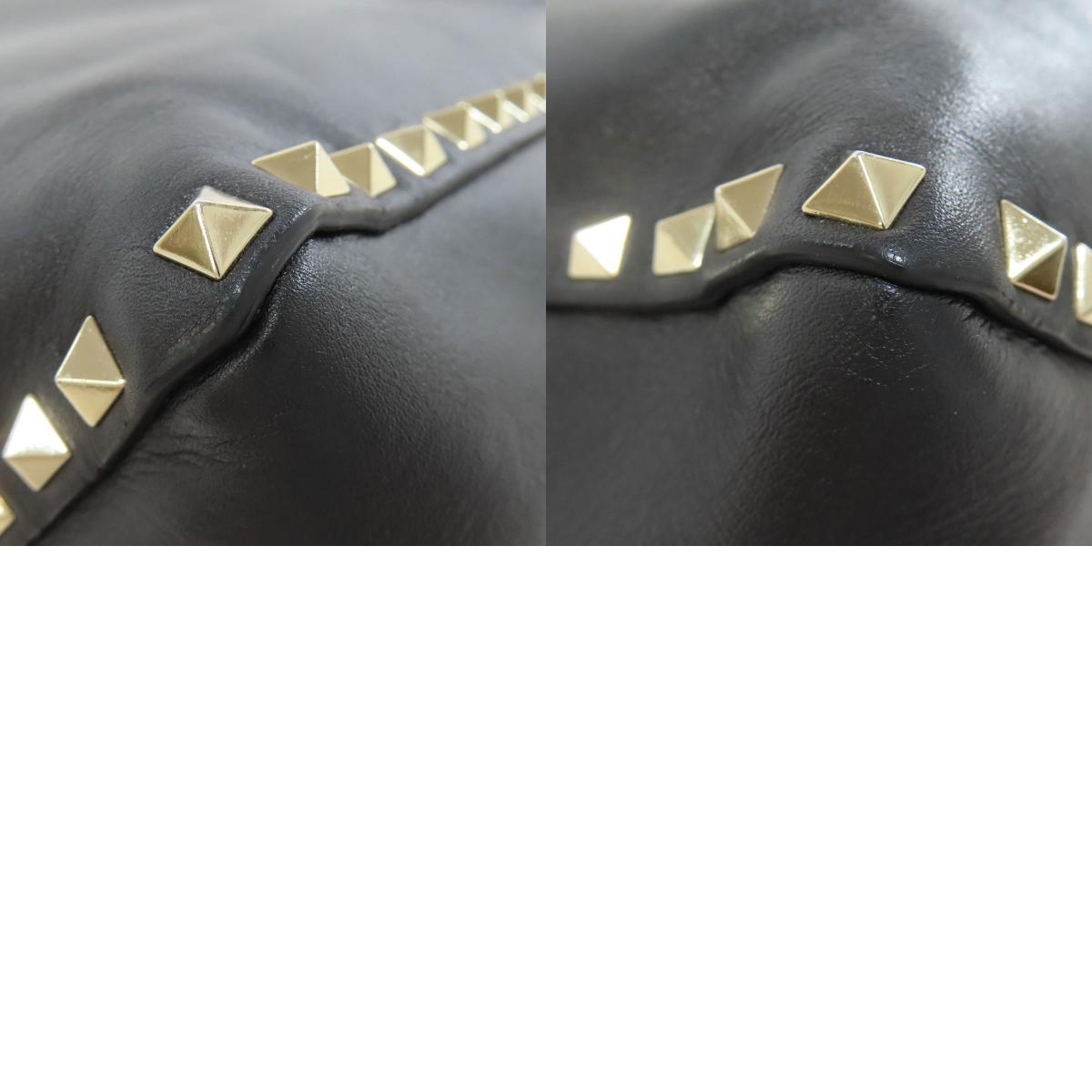 VALENTINO Rock studs Tote Bag Leather Ladies [Used]